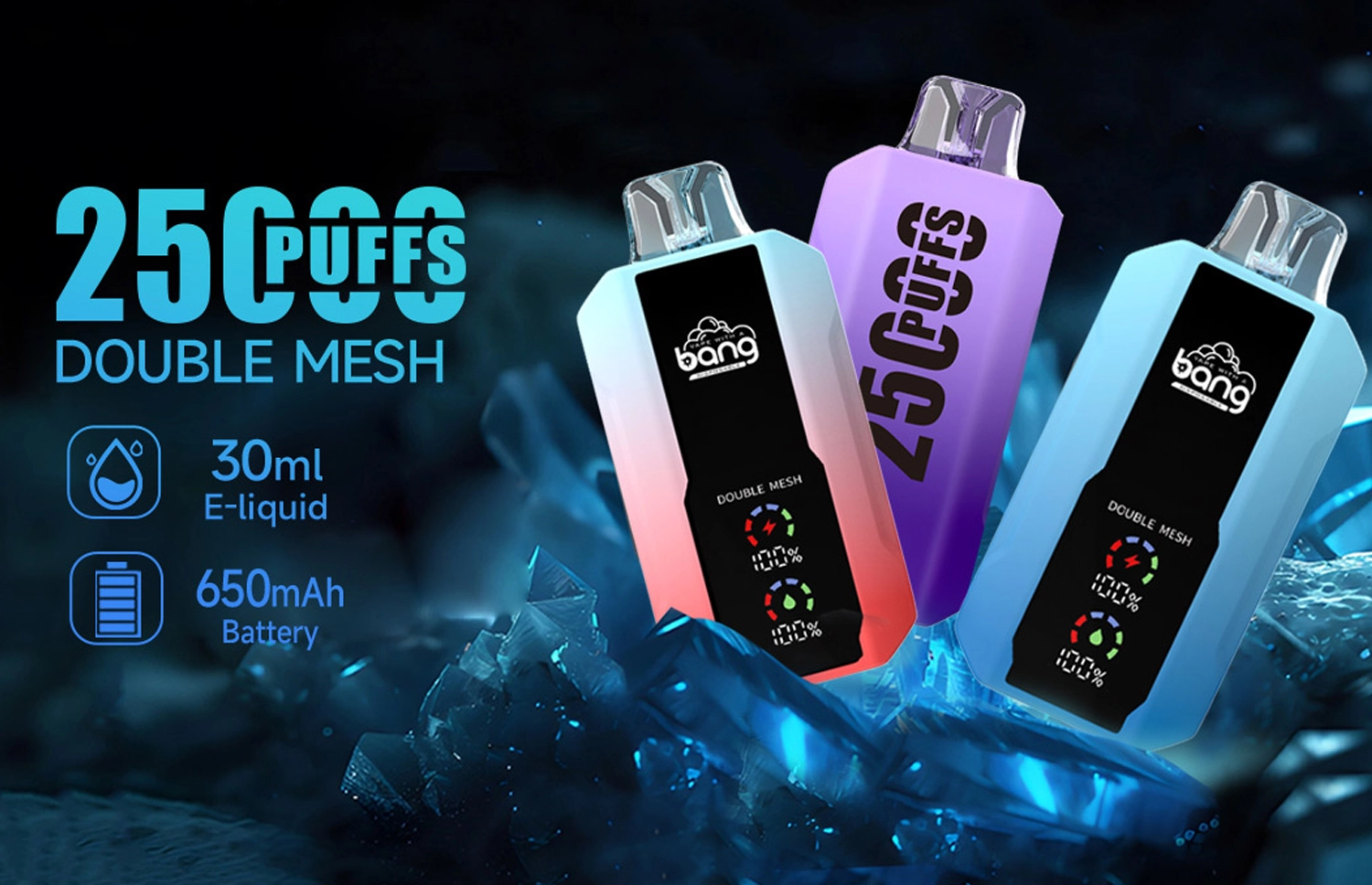 Bang 25000 2.5万パフ エアフロー調整機能搭載大容量VAPE 10本セット