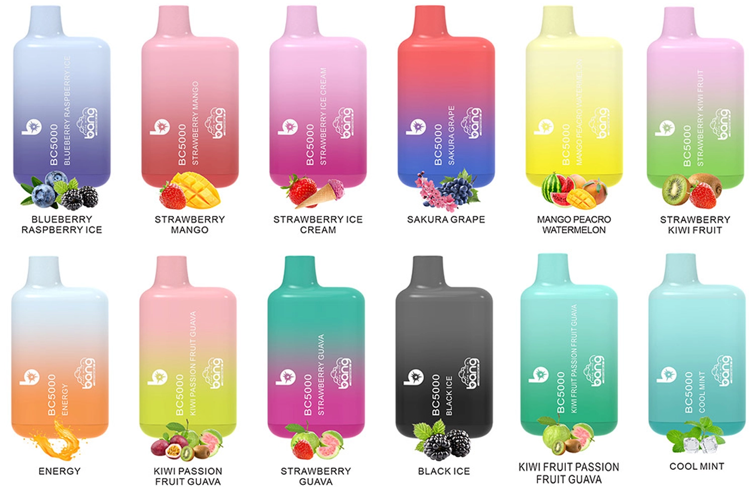 Bang Blaze BC5000 5000パフ コンパクト設計VAPE 10本セット