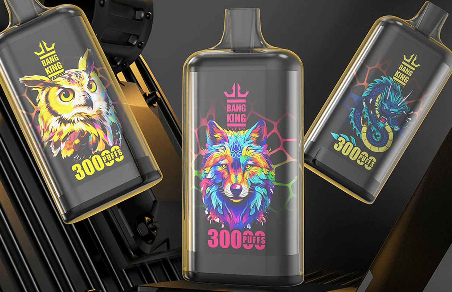 Bang King 30000 3万パフ クリスタルデザイン大容量VAPE 10本セット