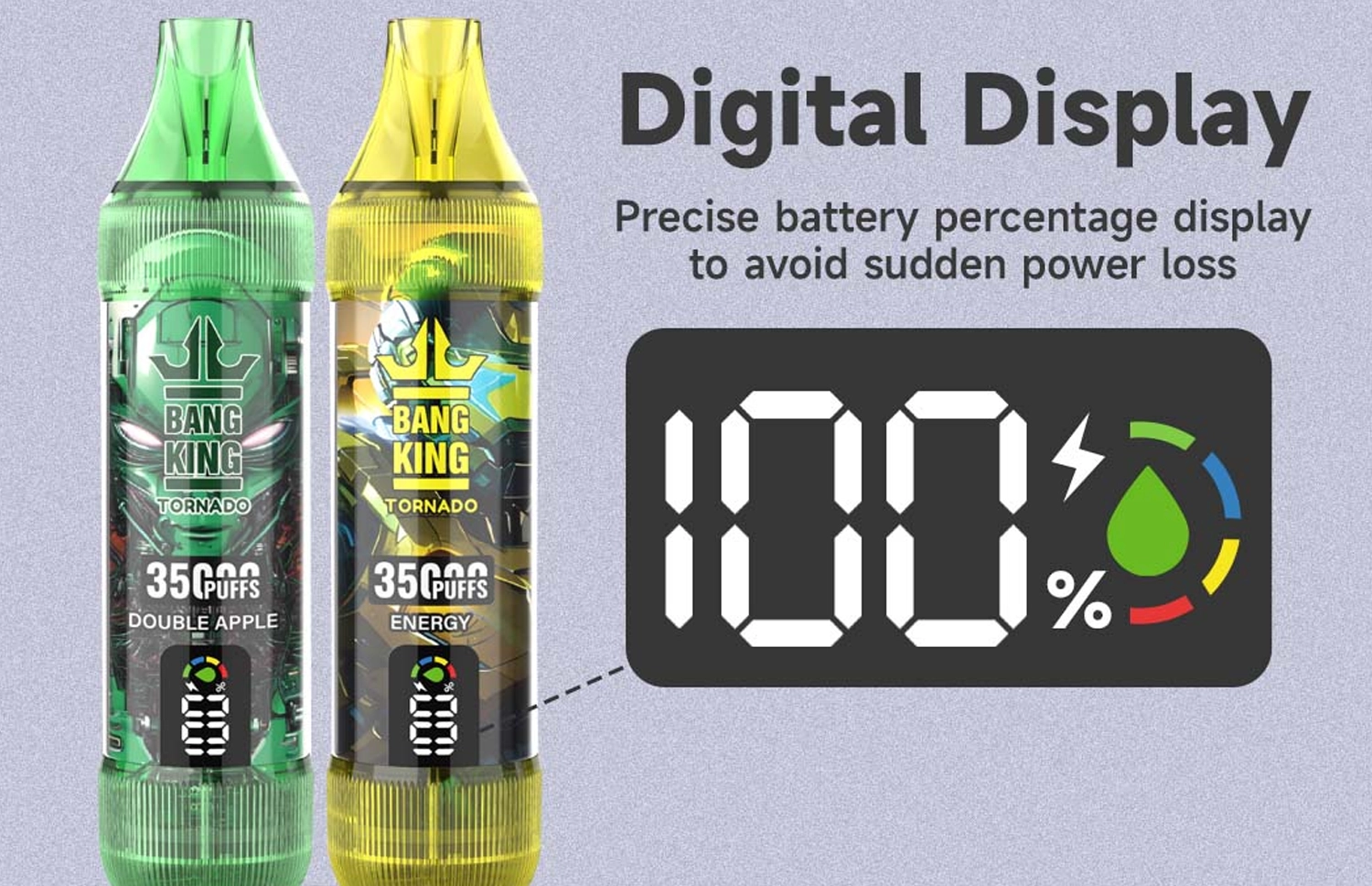 Bang King Tornado 35000 3.5万パフ 空焚き防止機能大容量VAPE 10本セット