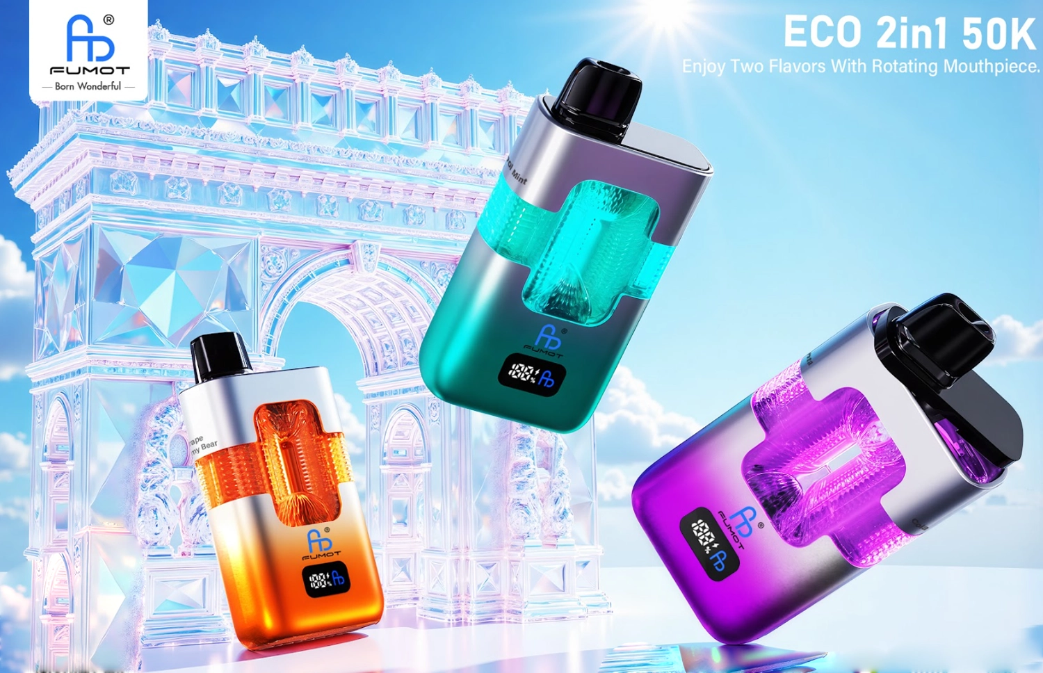 Fumot ECO 2in1 50000 5万パフ フレーバー切替式大容量VAPE