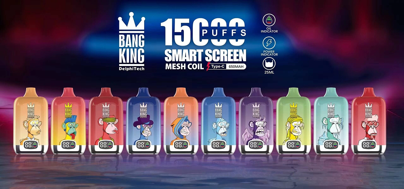 Bang King Smart Screen 15000 1.5万パフ 大容量VAPE