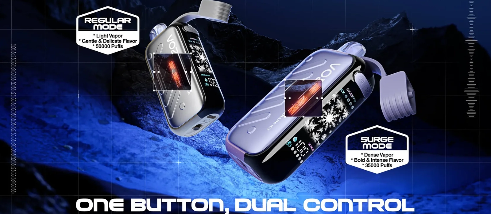 使い捨て電子タバコ Vozol Gear Ice & Sweet 50000